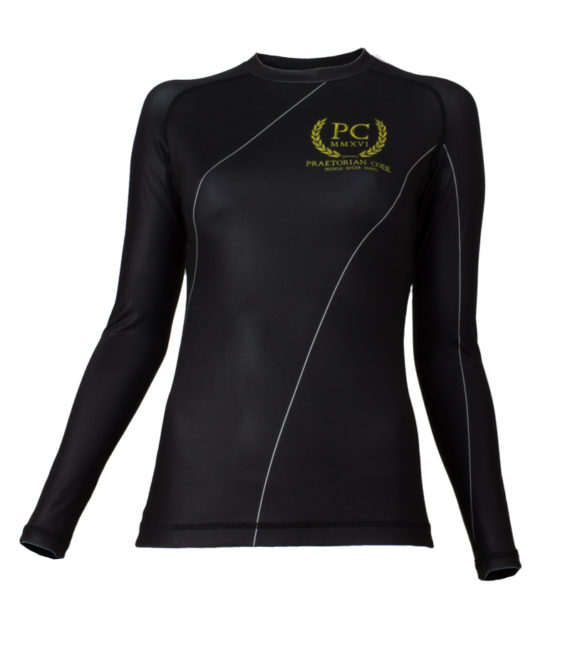 Women’s BJJ Ranked Rash Guard Black