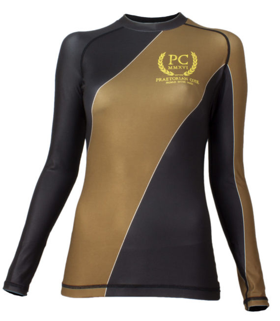 Women’s BJJ Ranked Rash Guard Brown