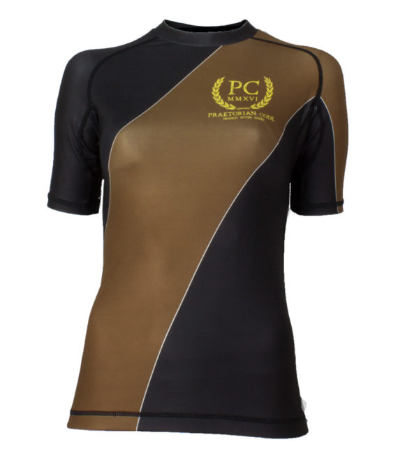 Women’s BJJ Ranked Rash Guard Brown