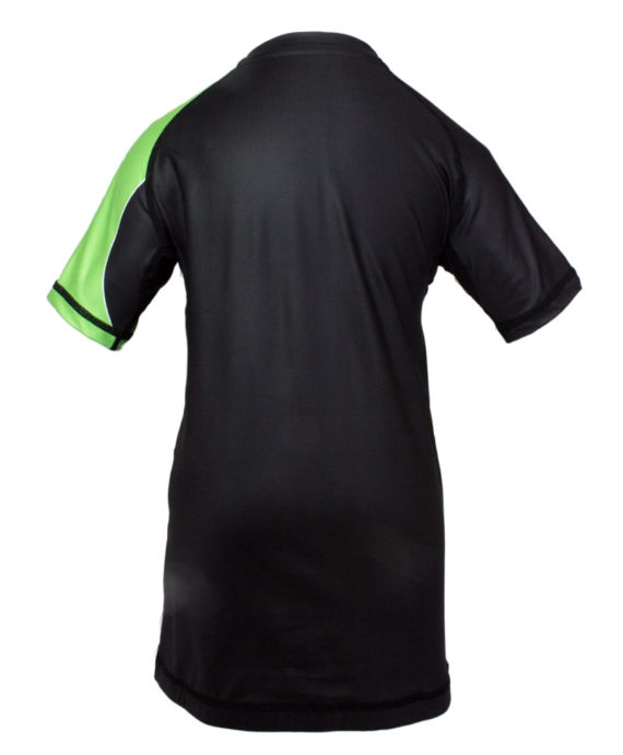 Kids Competition Rash Guard Short Sleeve -Green