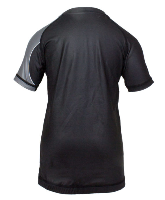 Kids Competition Rash Guard Short Sleeve Grey