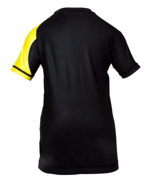 Kids Competition Rash Guard Short Sleeve Yellow