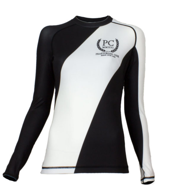 Women’s BJJ Ranked Rash Guard White